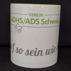 Zweifarbige Tasse – «Ich darf so sein wie ich bin»