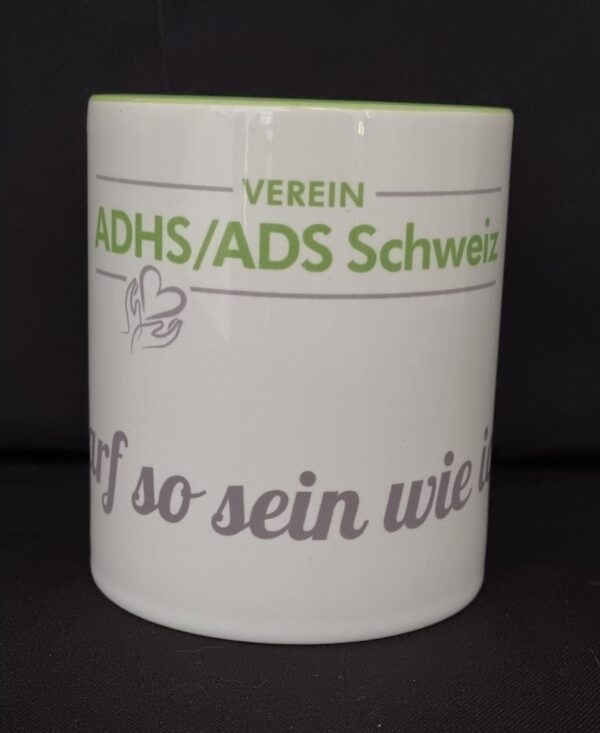 Zweifarbige Tasse – «Ich darf so sein wie ich bin»