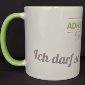 Zweifarbige Tasse - «Ich darf so sein wie ich bin» – Bild 3