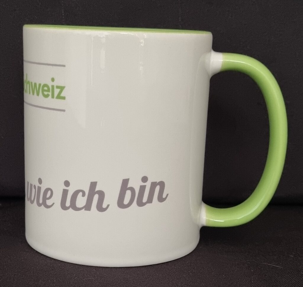 Tasse «Ich darf so sein wie ich bin»